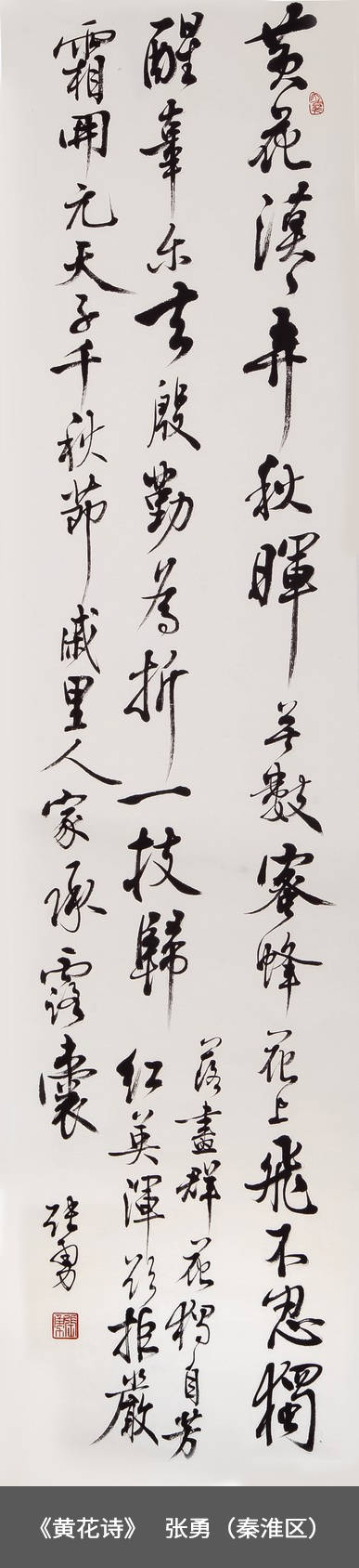 62.秦淮区-张勇-书法《黄花诗》.jpg