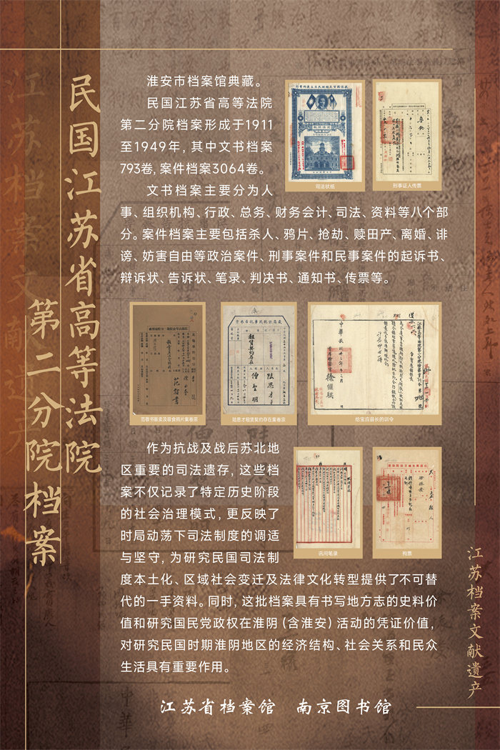 13江苏档案文献遗产—民国江苏省高等法院第二分院档案.jpg