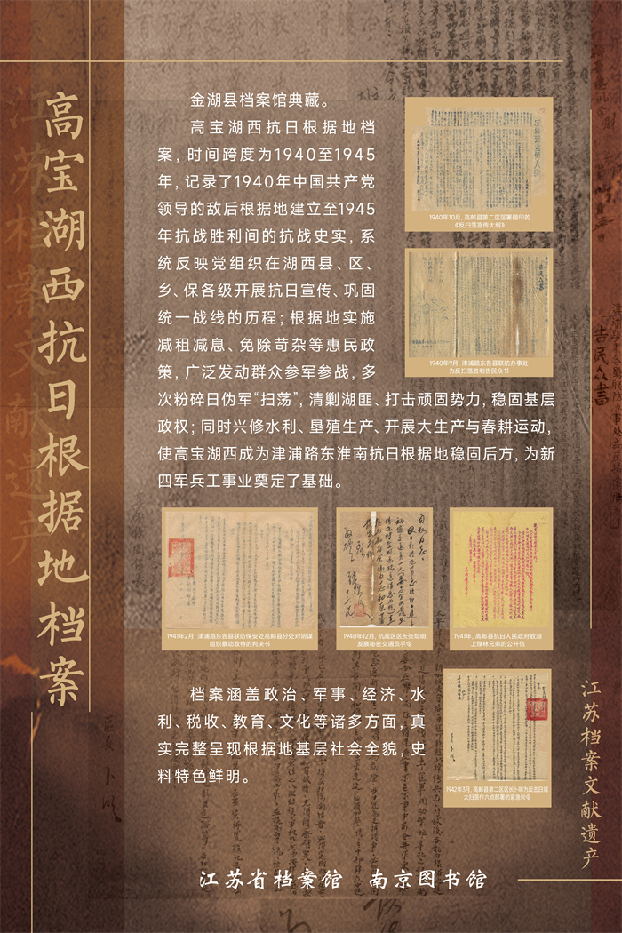 14江苏档案文献遗产—高宝湖西抗日根据地档案.jpg
