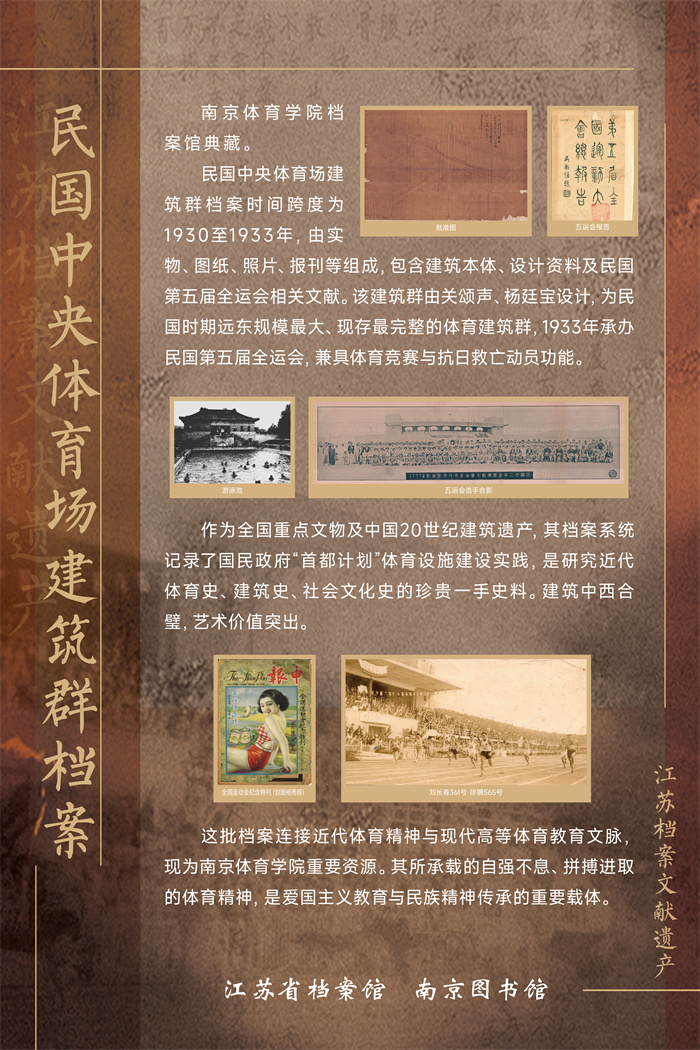24江苏档案文献遗产—民国中央体育场建筑群档案.jpg